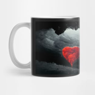 Broken Heart in the Clouds /  Broken Hearts Unwind Designs Mug
